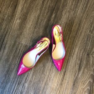 Michael Kors Shoes - Michale Kors Fuchsia Slingback Heels Michael Kors Shoes - Michale Kors Fuchsia Slingback Heels